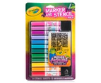Crayola Airbrush Marker & Stencil Pack - Girl
