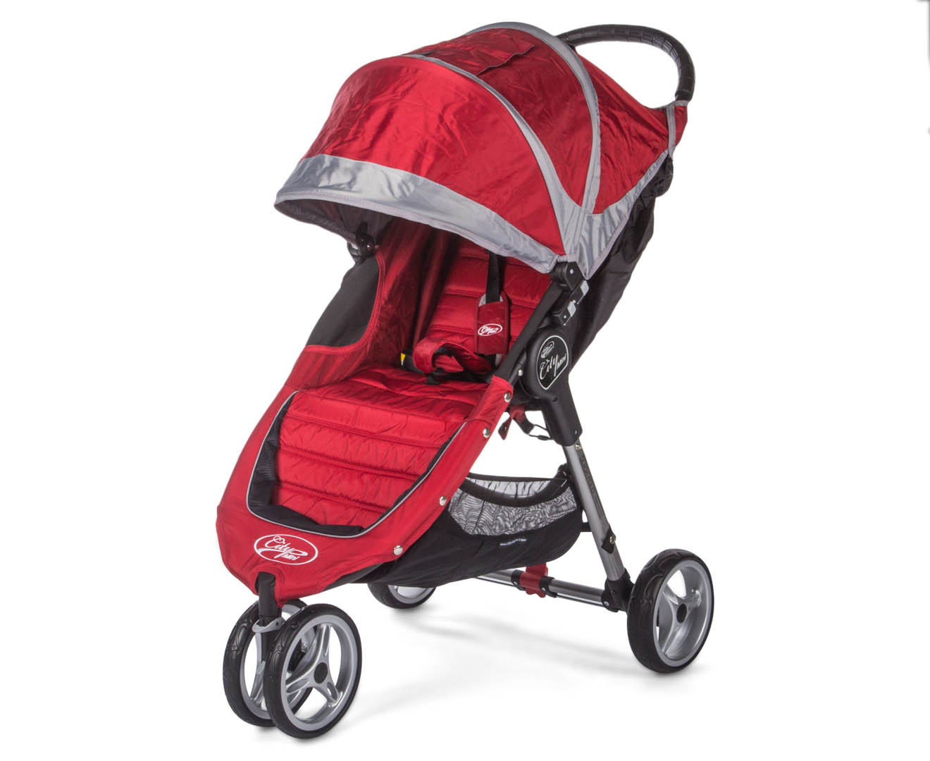 Baby Jogger City Mini Single Stroller - Crimson/Grey |