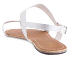 Billini Women's Manson Flat Sandal - White
