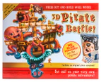 3D Pirate Battle Press Out Wall Model Set