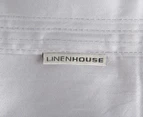 Linen House 300TC King Single Flat Sheet - Silver