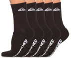 Quiksilver Men's 5-Pack Socks - Black