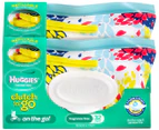 2 x Huggies Clutch 'n' Go Thick Baby Wipes 32pk