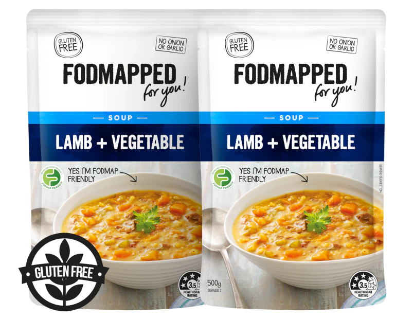 2 x Fodmapped For You Lamb & Vegetable Soup 500g