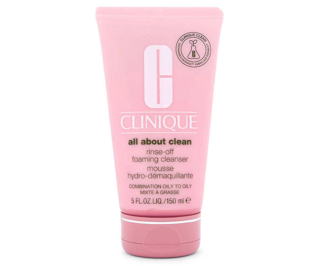 Clinique All About Clean RinseOff Foaming Cleanser  For Combination Oily to Oily Skin 150ml/5oz