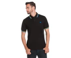 Fred Perry Men's Twin Polo Shirt - Black/Blue/Yellow