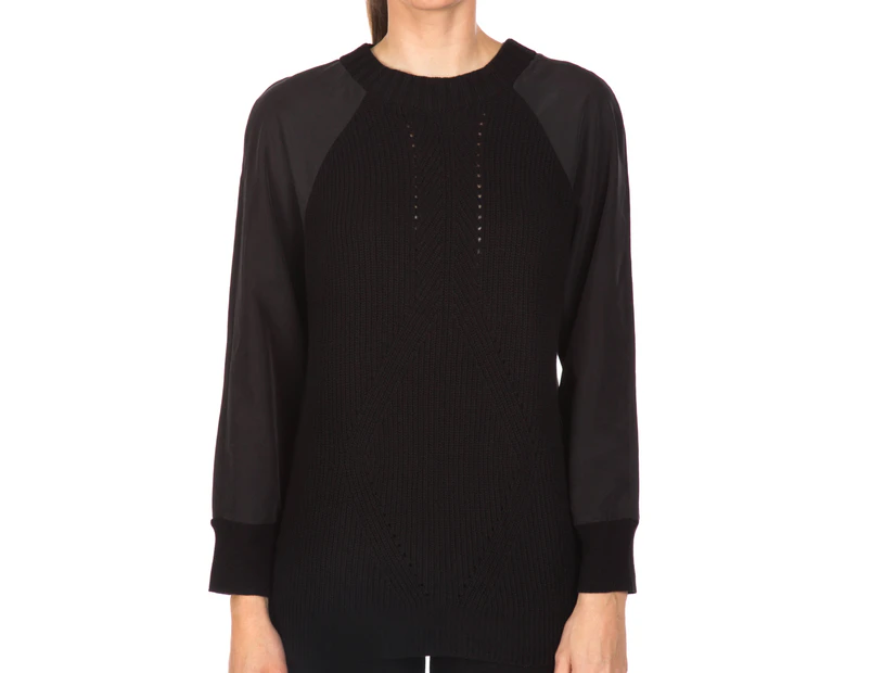 Preview image Calvin Klein Women's Rib Sweater - Black