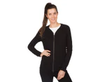 Calvin Klein Jeans Women's Quilted Front Bomber Jacket - Black