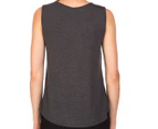 Calvin Klein Jeans Women's Pieced Crewneck Tank - Charcoal