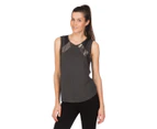 Calvin Klein Jeans Women's Pieced Crewneck Tank - Charcoal