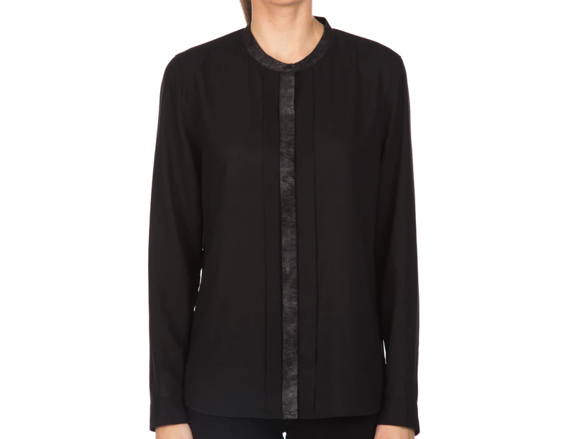 Preview image Calvin Klein Jeans Women's Tuxedo Shirt - Black