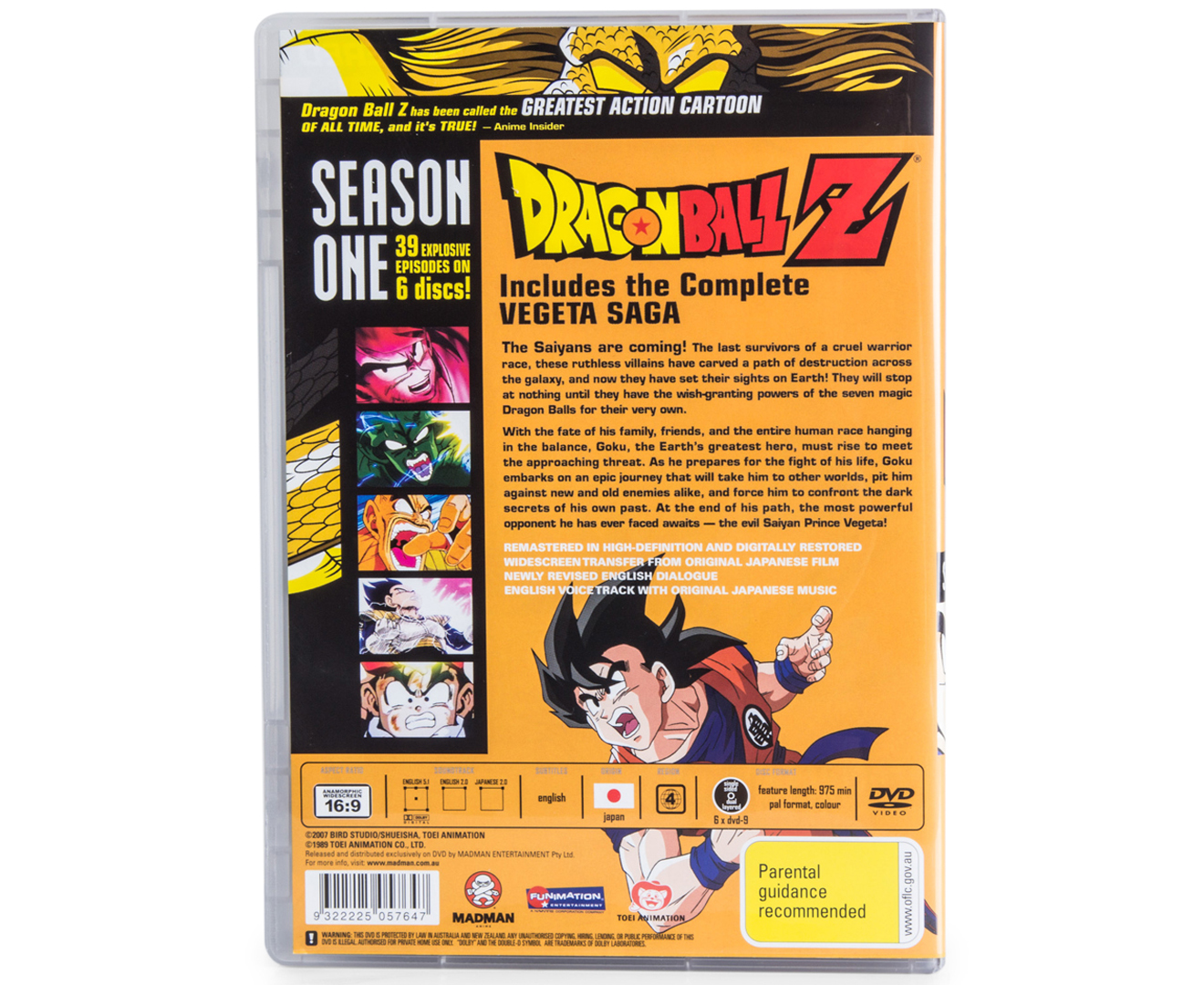 Dragon Ball Z Season 1 Part 2 Episodes 8-14 (DVD) :: Japanese Anime