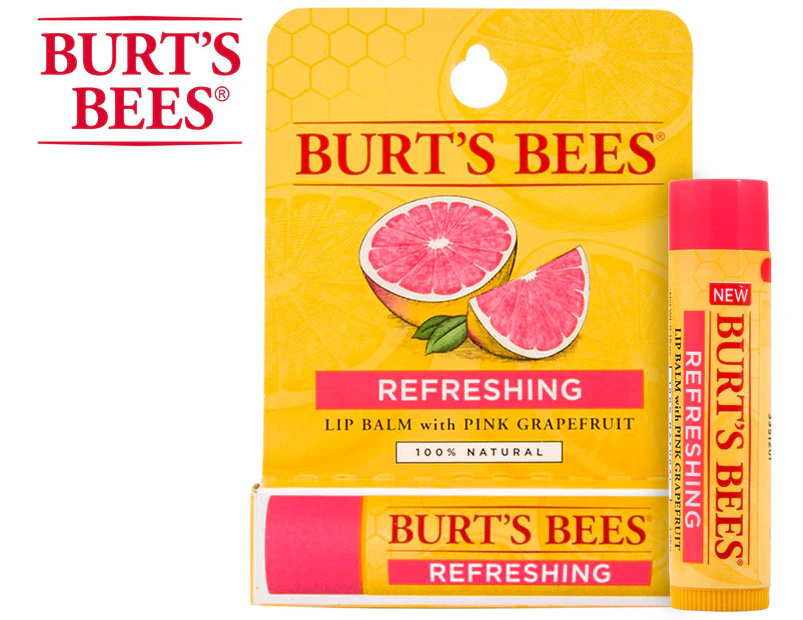 Burt's Bees Pink Grapefruit Lip Balm Tube