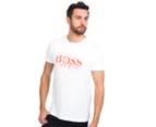 Hugo Boss Men's Print Tee 5 T-Shirt - White/Red
