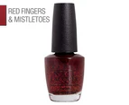 OPI Nail Lacquer - Red Fingers & Mistletoes