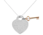 Tiffany & Co. "Return to Tiffany" Heart Key Medium Pendant - SIlver/RUBEDO