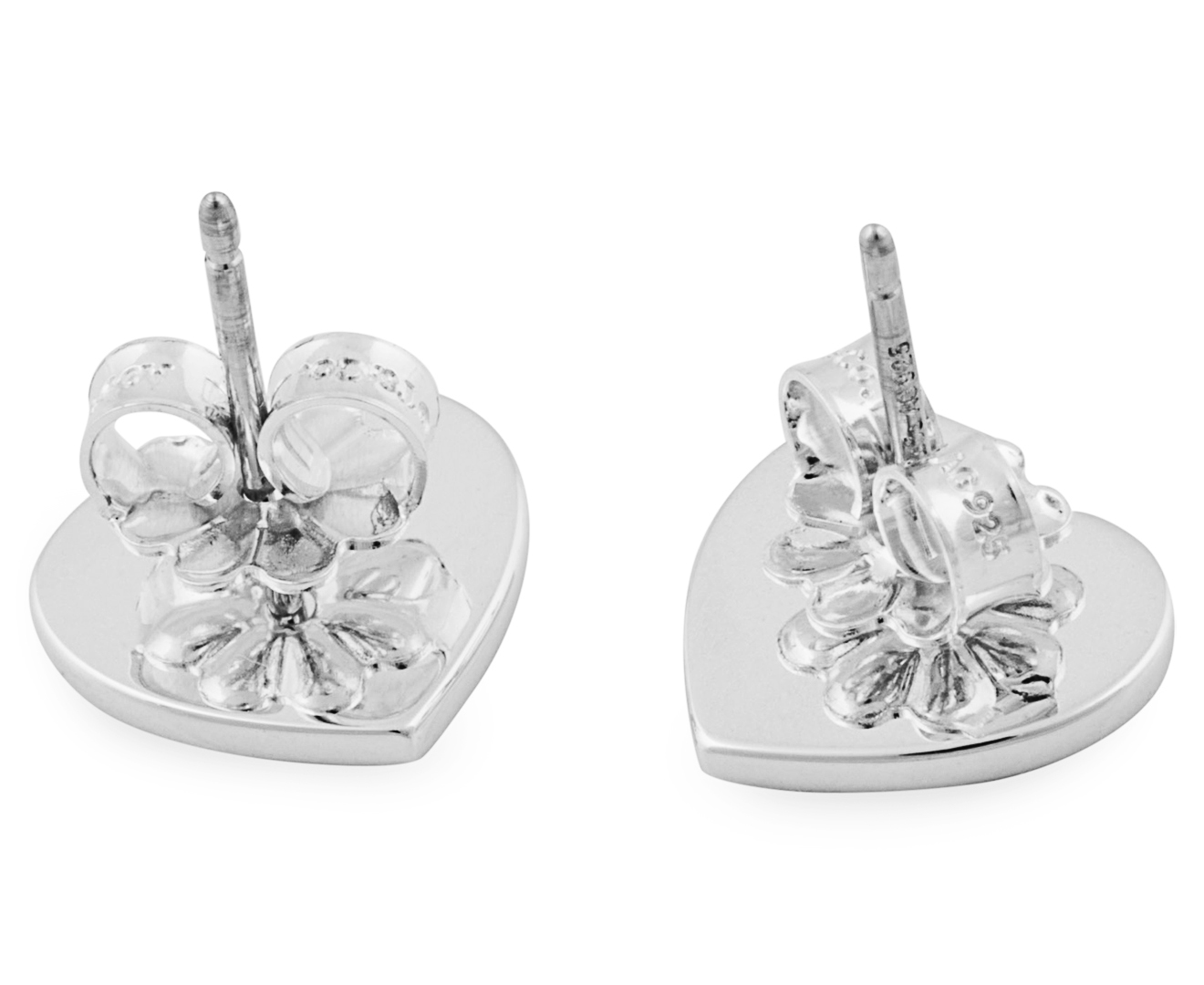 Tiffany & Co. "Return to Tiffany" Mini Heart Tag Stud Earrings - Silver | Catch.com.au