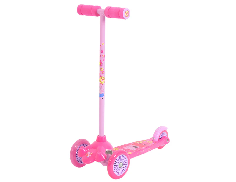 Peppa Pig Lean Glide Tri Scooter Pink Catch