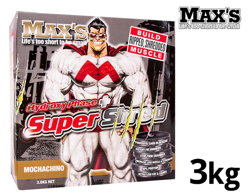 Preview image Max's Super Shred Protein Powder Mochachino 3kg