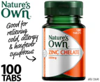 Nature's Own Zinc Chelate 220mg 100 Tabs