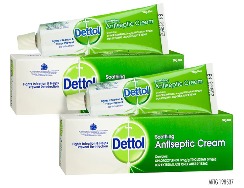 2 x Dettol Antiseptic Cream 30g