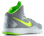 Nike Men's Lunar Hyperquickness Shoes - Grey/Electric Green