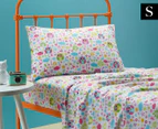 Belmondo Kids' Single Flannelette Sheet Set - Owl