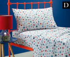 Belmondo Kids' Double Flannelette Sheet Set - Stars