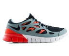 Nike Men's Free Run 2 Shoes - Black/Grey/Orange