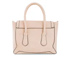 Tony Bianco Amy Zip Tote - Beige