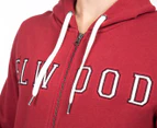 Elwood Men's Case Zip Thru Hood - Scarlet