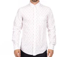 Elwood Men's Chevron Yardage Shirt - White