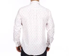 Elwood Men's Chevron Yardage Shirt - White