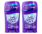2 x Lady Speed Stick Invisible Dry Power Deodorant Powder Fresh 39.6g