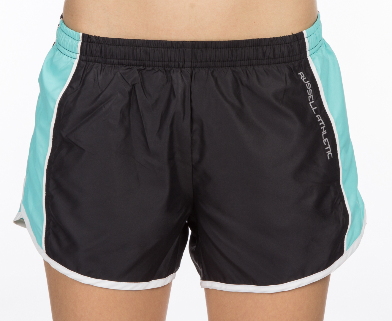 Russell Athletic Women's Running Shorts - Black/Lucite | Mumgo.com.au