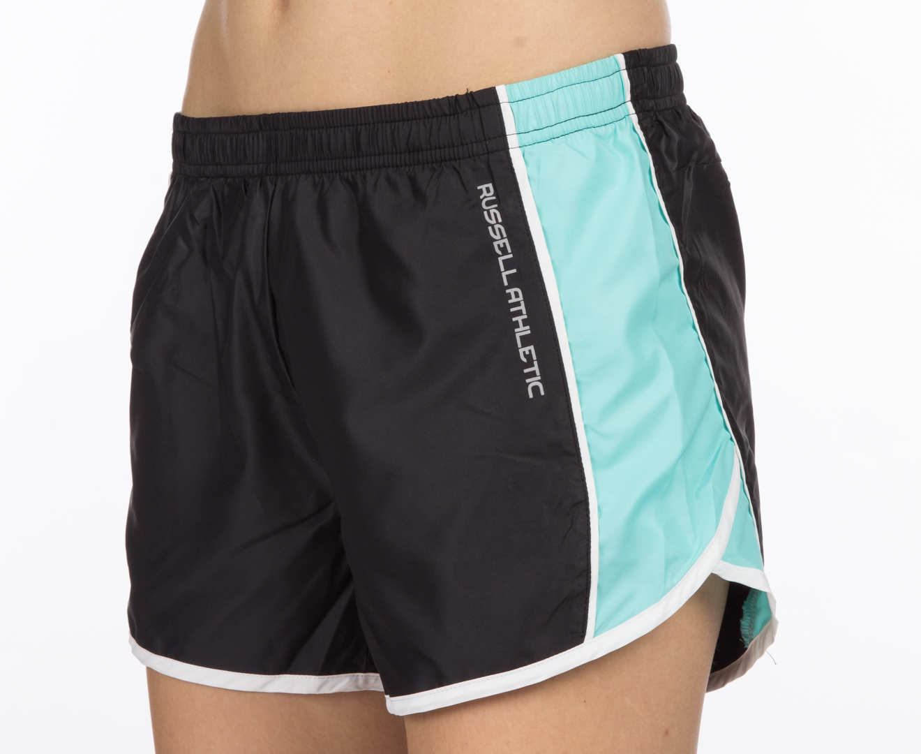Russell Athletic Women's Running Shorts - Black/Lucite | Catch.com.au