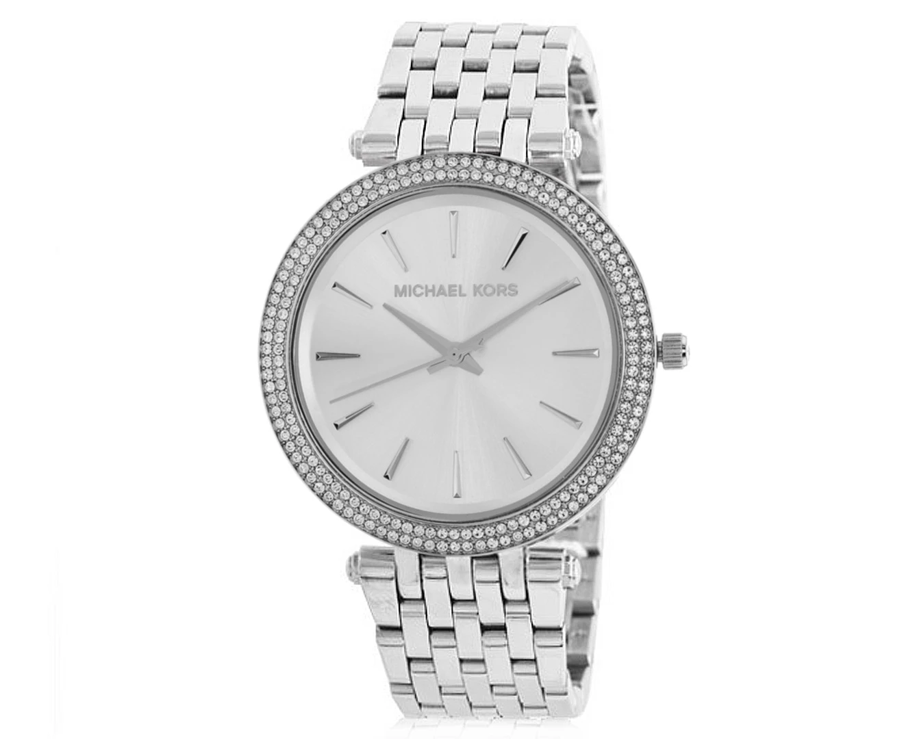 Michael Kors Darci Ladies Silver Watch MK3190 Stainless Steel Stone Set 691464950231