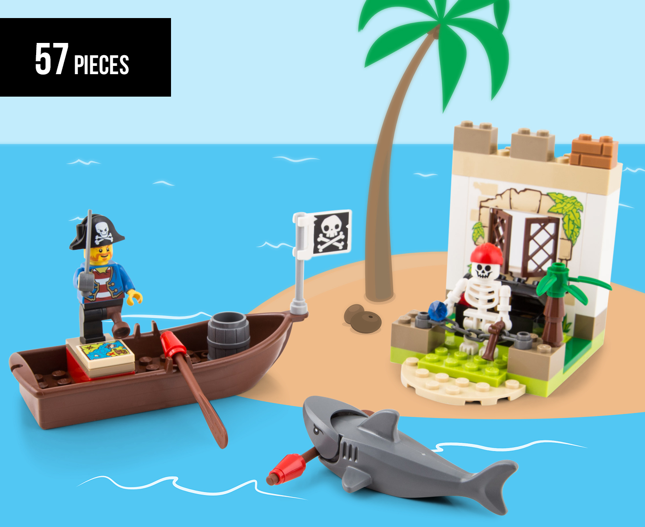 LEGO® Juniors: Pirate Treasure Hunt Set Mumgo.com.au