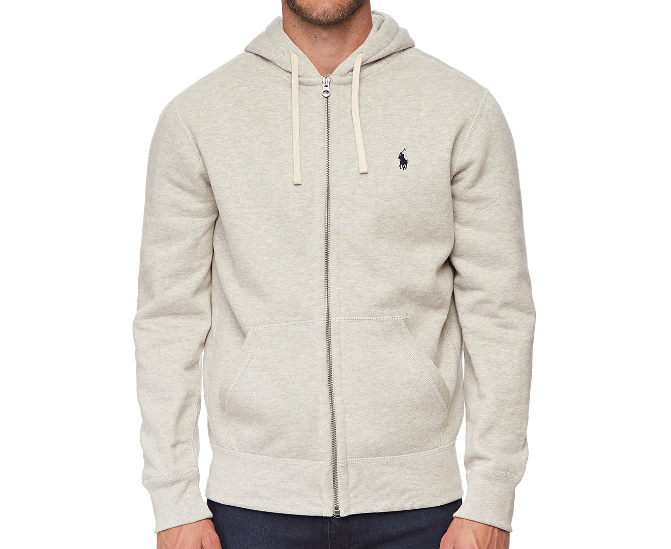 Polo Ralph Lauren Men's Classic Fleece Full Zip Hoodie - Heather ...