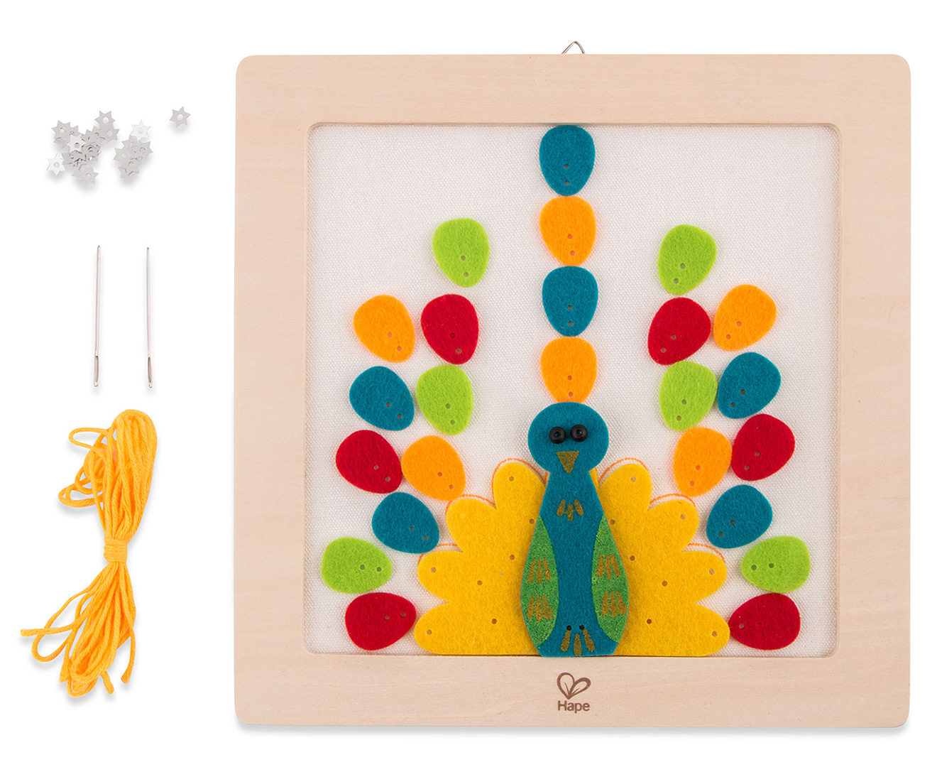 Hape Proud Peacock Embroidery Kit