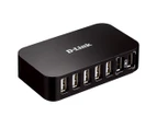 D-Link 7-Port USB 2.0 Powered Hub with Fast Charging Ports