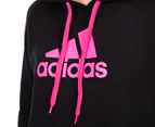 Adidas Women's Performance Essentials Hoodie - Black/Pink