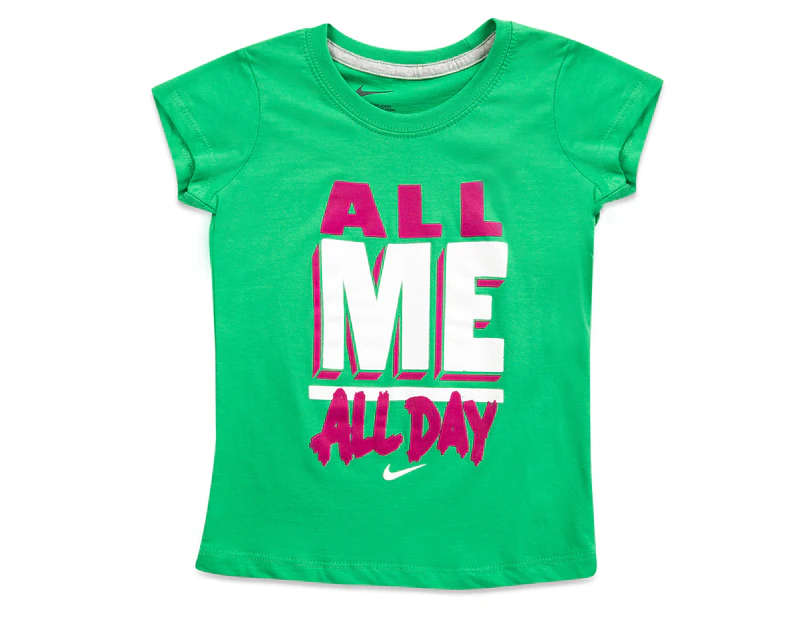 Nike All Me All Day Toddler Girls' Tee - Gamma Green