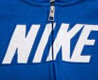 Nike Fleece Zip Boys' Hoodie - Royal Blue/White