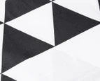 Belmondo Equilateral SB Quilt Cover Set - Black/White