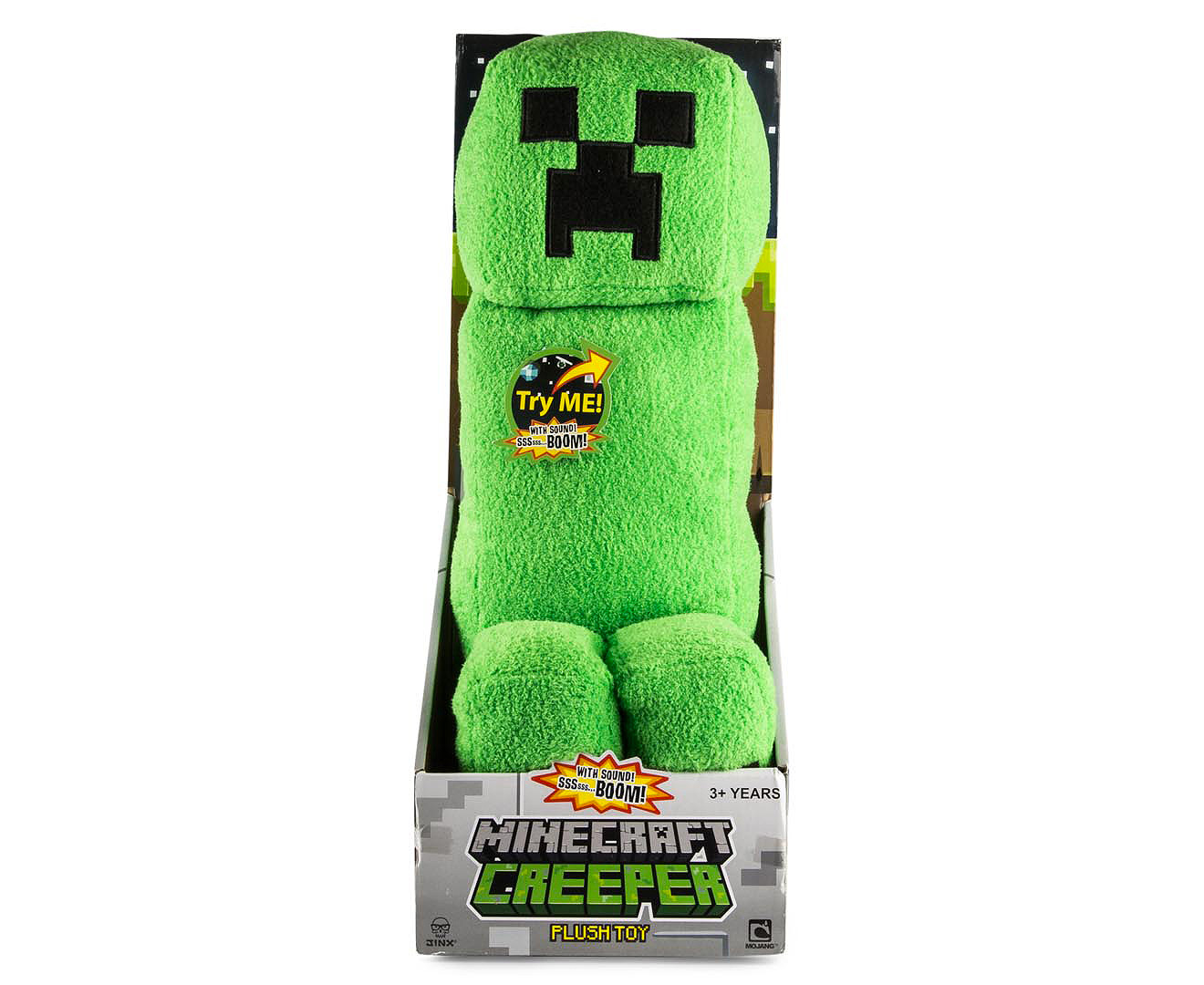 Amazon Com Jinx Minecraft Creeper Plush Stuffed Toy Green 10 5 Tall Toys Ga...