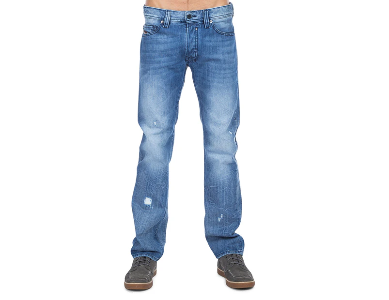 Diesel Men's Safado Straight Leg Jeans - Washed Blue