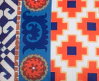 Moroccan-Themed Cushion w/ Mixed Design