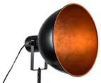 Tripod Base Studio Floor Lamp w/ Shade - Black/Copper