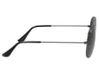 Ray-Ban Aviator Metal RB3025 Polarised Sunglasses - Gunmetal/Green 3